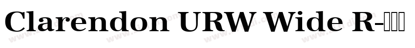 Clarendon URW Wide R字体转换